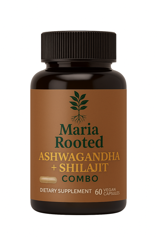 Shilajit and Ashwagandha capsules