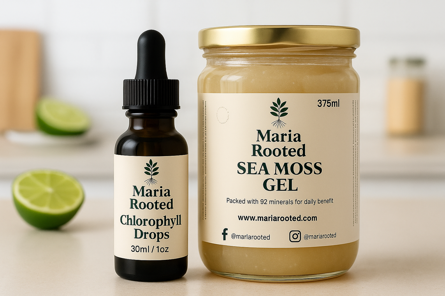 Sea moss Gel and Chlorophyll Combo